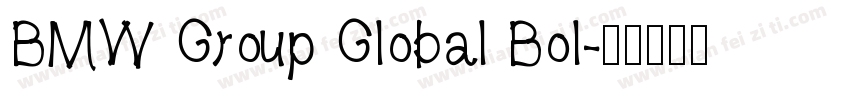 BMW Group Global Bol字体转换